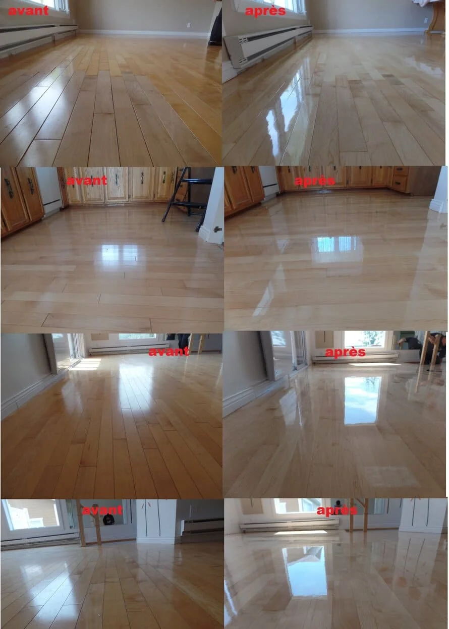 Sabler est verni à l'huile type d'essence érable première qualité.  